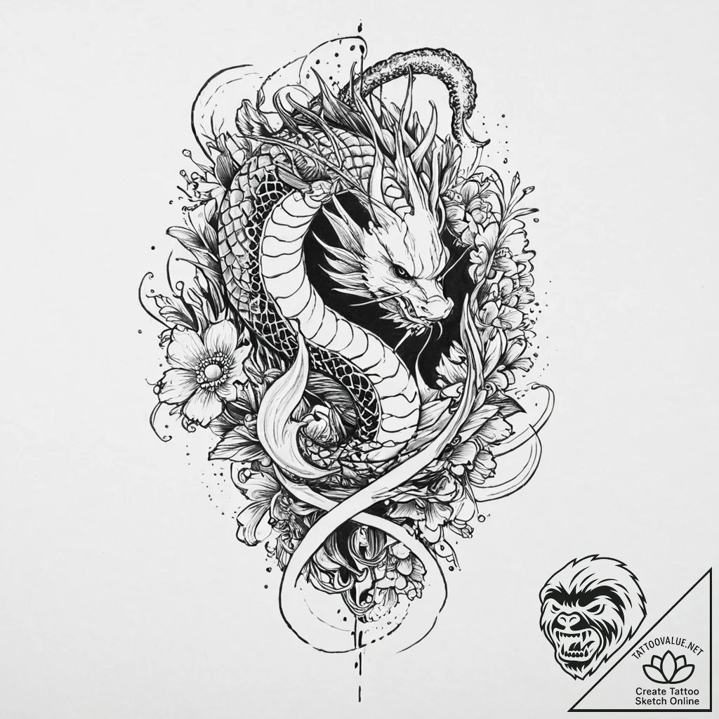 Animated dagger dripping with venom, concept... - tattoo sketch (№1753645273_0, 27.07.2025 19:41) — tattoovalue.net