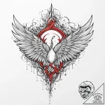 Frozen wings devouring starlight, tattoo draw… – tattoo sketch (№1753645863_0, 27.07.2025 19:51) — tattoovalue.net