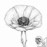 Poppy – tattoo sketch (№1753656749_0, 27.07.2025 22:52) — tattoovalue.net