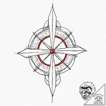 The radiation symbol, tattoo flash sheet desi… – tattoo sketch (№1753657339_0, 27.07.2025 23:02) — tattoovalue.net