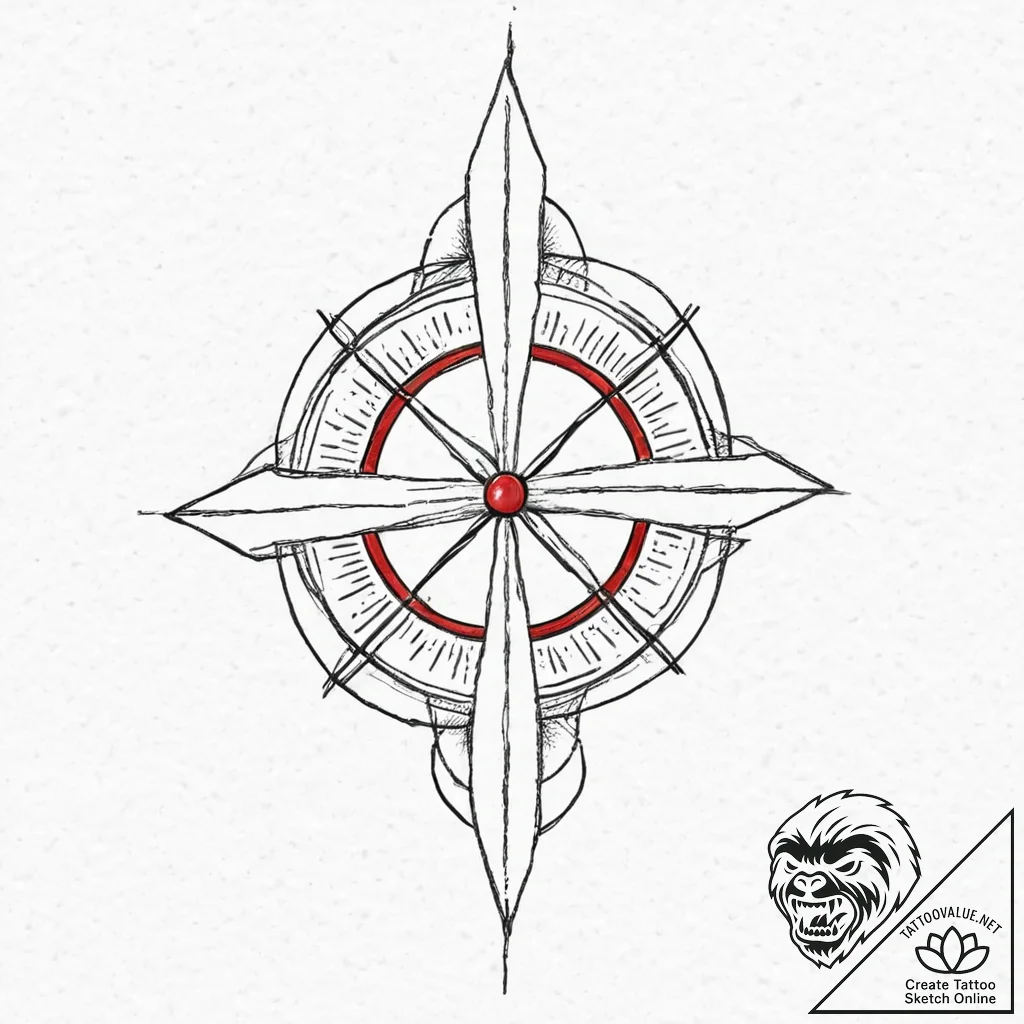 The radiation symbol, tattoo flash sheet desi... - tattoo sketch (№1753657339_0, 27.07.2025 23:02) — tattoovalue.net