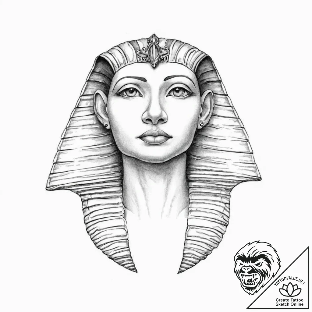 Sphinx - tattoo sketch (№1753659127_0, 27.07.2025 23:32) — tattoovalue.net