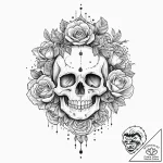 A detailed button collection, diverse,, conce… – tattoo sketch (№1753665582_0, 28.07.2025 01:19) — tattoovalue.net