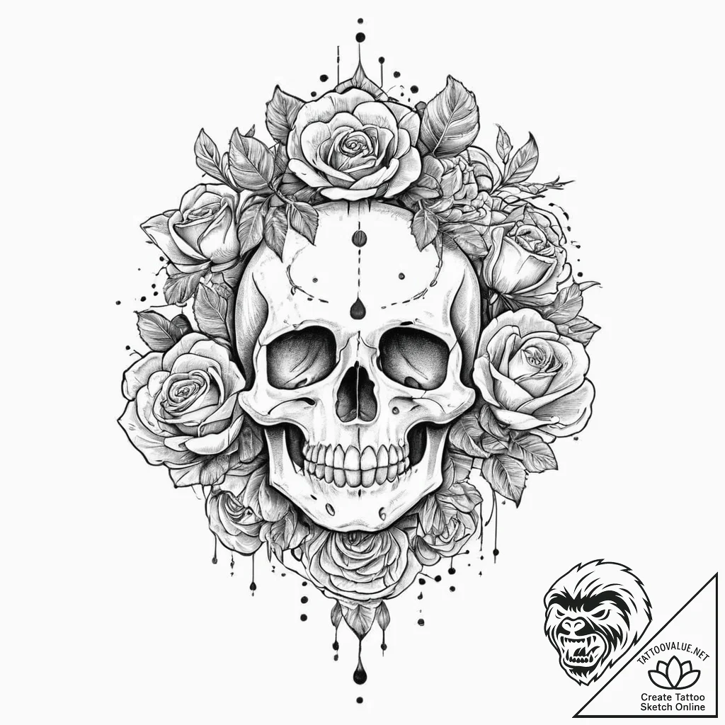 A detailed button collection, diverse,, conce... - tattoo sketch (№1753665582_0, 28.07.2025 01:19) — tattoovalue.net