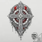 Ivory relic sealed with sigils, tattoo sketch… – tattoo sketch (№1753665987_0, 28.07.2025 01:26) — tattoovalue.net