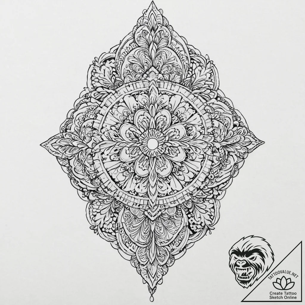 U, tattoo sketch design, highly detailed, int... - tattoo sketch (№1753667404_0, 28.07.2025 01:50) — tattoovalue.net
