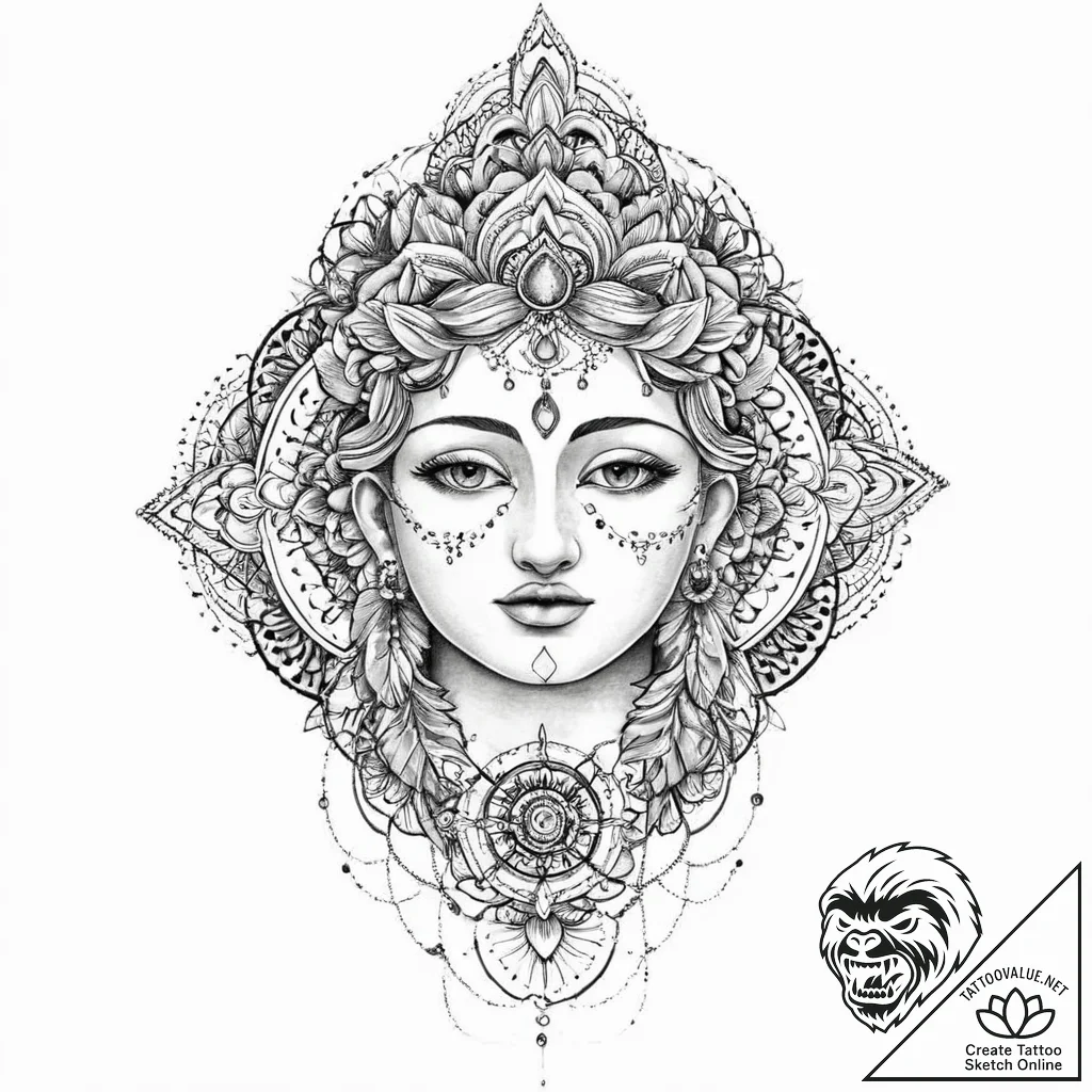 Head of a classical statue, with graffiti-sty... - tattoo sketch (№1753667603_0, 28.07.2025 01:53) — tattoovalue.net