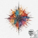 Palisade bound in spectral thorns, ink illust… – tattoo sketch (№1753668821_0, 28.07.2025 02:13) — tattoovalue.net