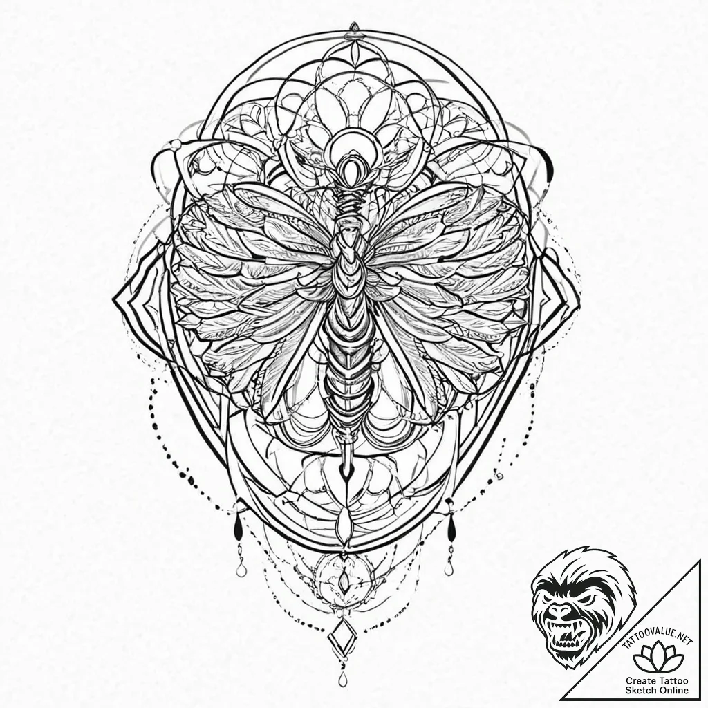 X-ray of a chest showing a birdcage instead o... - tattoo sketch (№1753669417_0, 28.07.2025 02:23) — tattoovalue.net