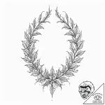 Quill crowned with ivy thorns, tattoo sketch… – tattoo sketch (№1753672381_0, 28.07.2025 03:13) — tattoovalue.net