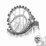 Rollercoaster – tattoo sketch (№1753675884_0, 28.07.2025 04:11) — tattoovalue.net