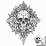 Dark mist serpent entwining blade, tattoo fla… – tattoo sketch (№1753676705_0, 28.07.2025 04:25) — tattoovalue.net