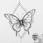 Origami, artistic tattoo sketch, clear image,… – tattoo sketch (№1753680131_0, 28.07.2025 05:22) — tattoovalue.net