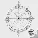 A classic bow and arrow target, precision,, t… – tattoo sketch (№1753683342_0, 28.07.2025 06:15) — tattoovalue.net