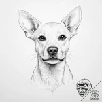 Dog – tattoo sketch (№1753686096_0, 28.07.2025 07:01) — tattoovalue.net