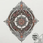 Oracleр р†р вђљрівђћсћs staff resting in root… – tattoo sketch (№1753686302_0, 28.07.2025 07:05) — tattoovalue.net