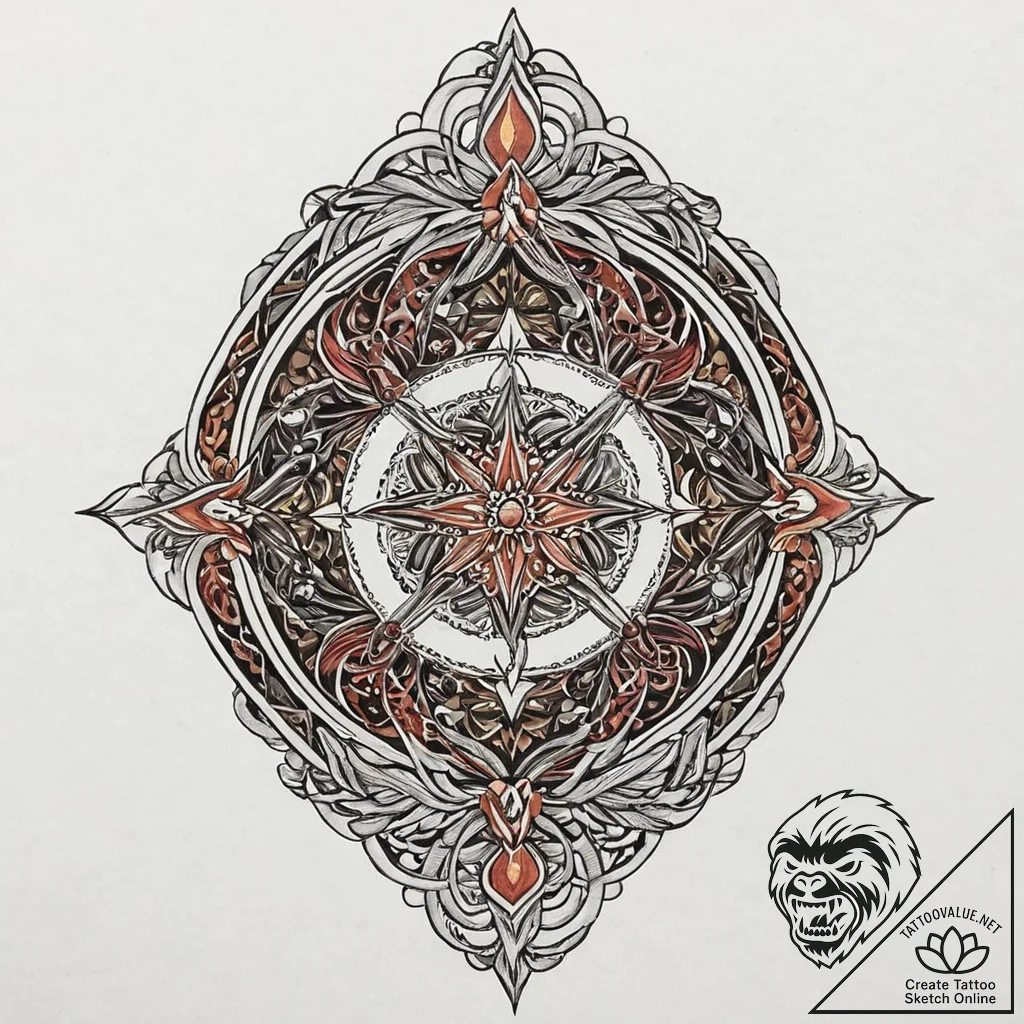 Oracleр р†р вђљрівђћсћs staff resting in root... - tattoo sketch (№1753686302_0, 28.07.2025 07:05) — tattoovalue.net