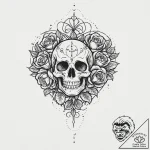 Heart icon, 8-bit pixel style, tattoo sketch… – tattoo sketch (№1753688854_0, 28.07.2025 07:47) — tattoovalue.net