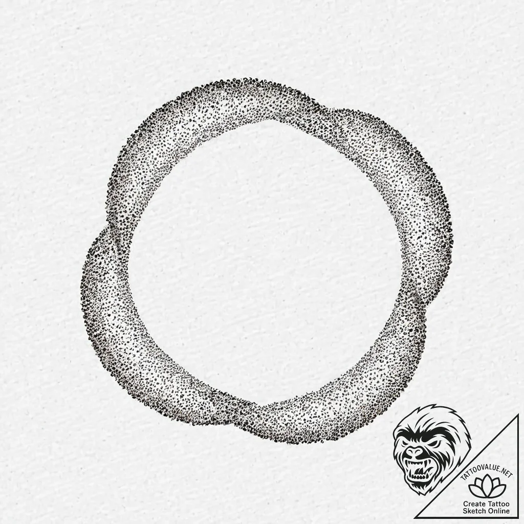 A mobius strip, tattoo drawing outline, minim... - tattoo sketch (№1753689630_0, 28.07.2025 08:00) — tattoovalue.net