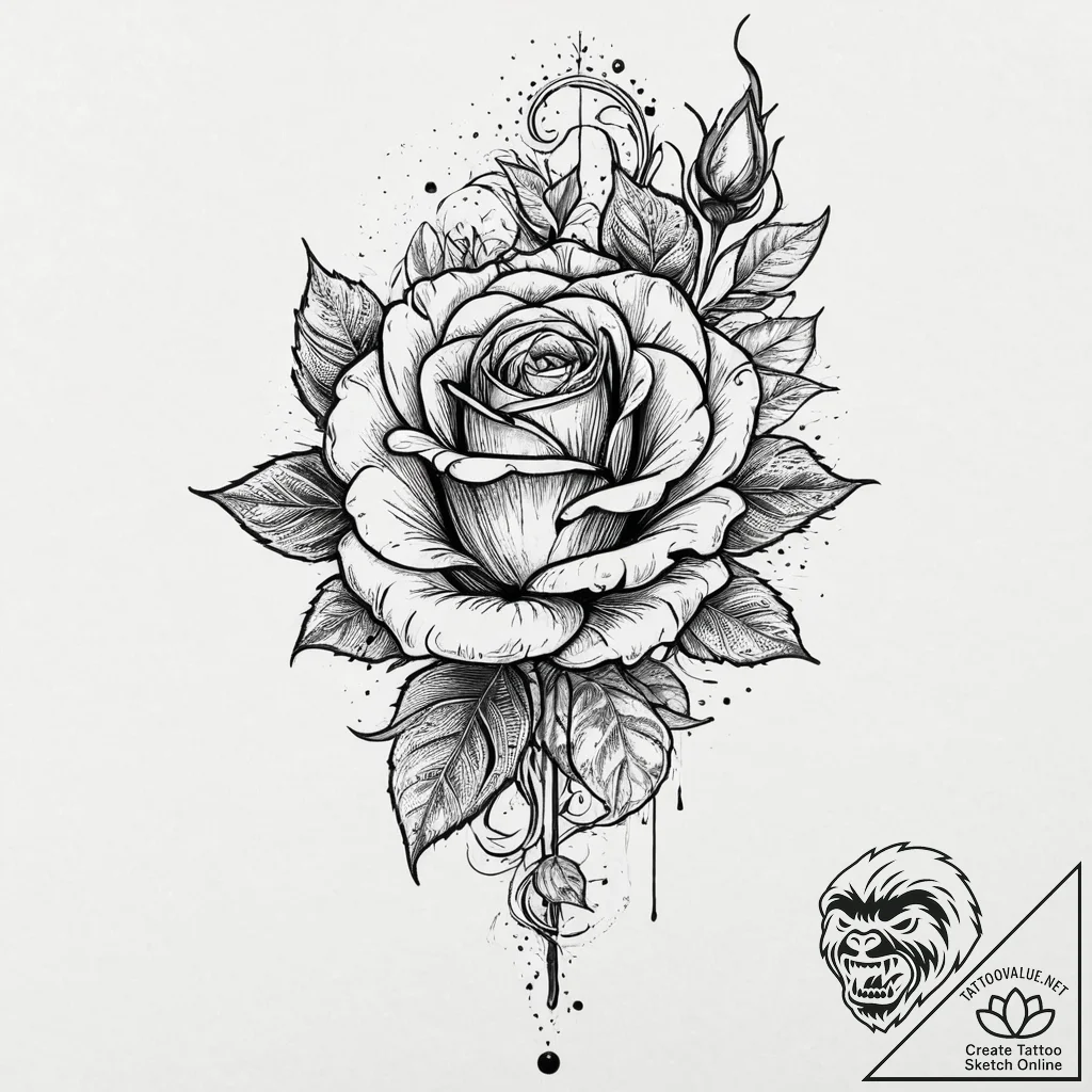 Skeletal hand emerging from the ground to gra... - tattoo sketch (№1753693988_0, 28.07.2025 09:13) — tattoovalue.net