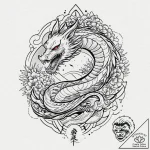 The scout regiment logo from attack on titan,… – tattoo sketch (№1753696151_0, 28.07.2025 09:49) — tattoovalue.net