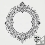 Burning arch beneath shattered stars, tattoo… – tattoo sketch (№1753700491_0, 28.07.2025 11:01) — tattoovalue.net