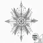 Quiver of spectral arrows, tattoo flash sheet… – tattoo sketch (№1753702621_0, 28.07.2025 11:37) — tattoovalue.net