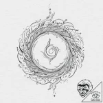 Tattoo sketch an abstract interpretation of “… – tattoo sketch (№1753707022_0, 28.07.2025 12:50) — tattoovalue.net