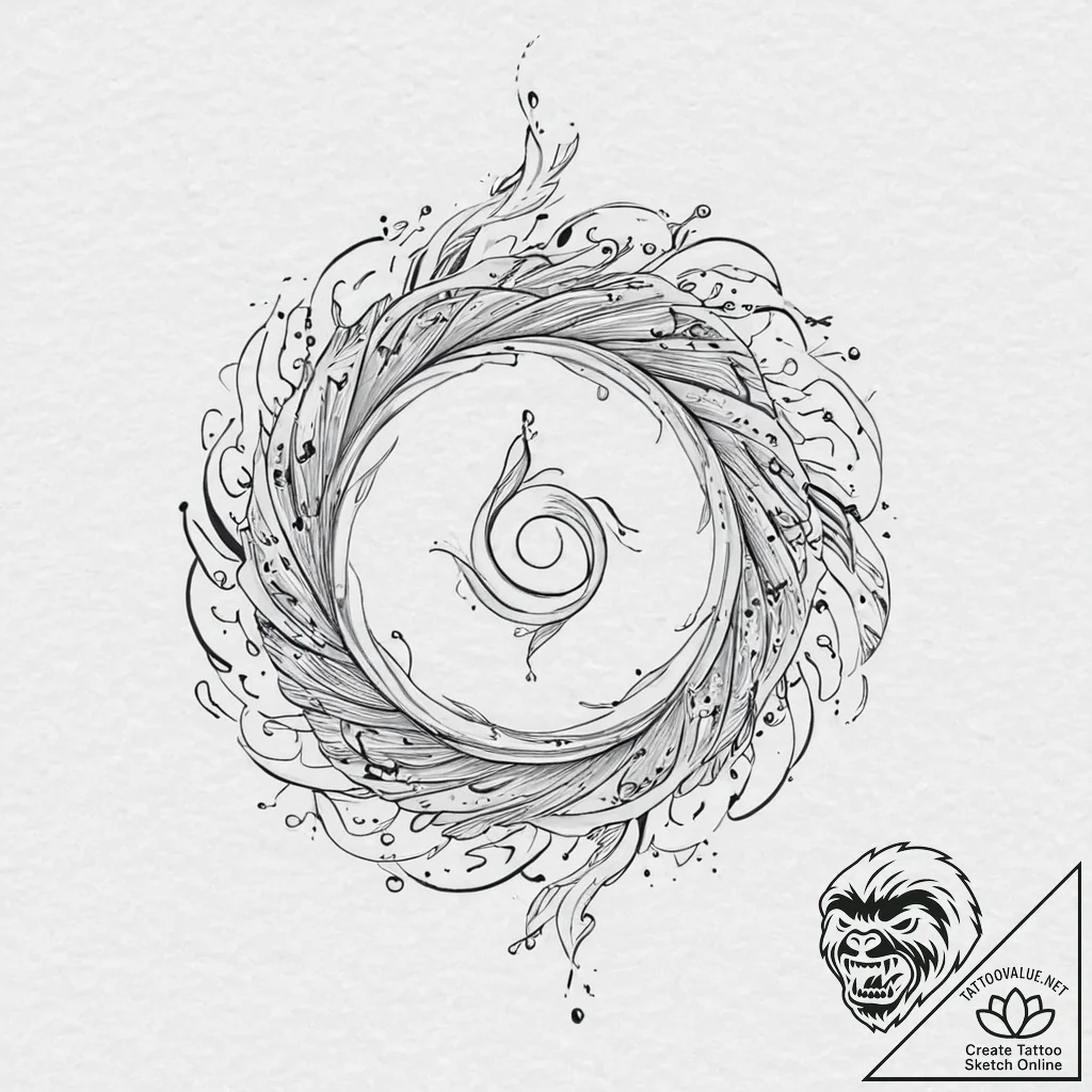 Tattoo sketch an abstract interpretation of "... - tattoo sketch (№1753707022_0, 28.07.2025 12:50) — tattoovalue.net