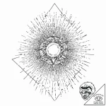 A “glitch in the matrix” effect on a simple o… – tattoo sketch (№1753707628_0, 28.07.2025 13:00) — tattoovalue.net