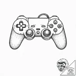 Tattoo sketch a classic game controller split… – tattoo sketch (№1753708028_0, 28.07.2025 13:07) — tattoovalue.net