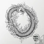 Tattoo design: a scene of perun battling a se… – tattoo sketch (№1753708224_0, 28.07.2025 13:10) — tattoovalue.net