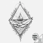 Tattoo sketch a delicate “light beam” passing… – tattoo sketch (№1753709032_0, 28.07.2025 13:23) — tattoovalue.net