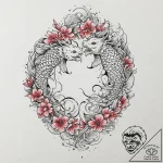 Tattoo design a subtle representation of two… – tattoo sketch (№1753709628_0, 28.07.2025 13:33) — tattoovalue.net