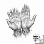Tattoo design a detailed depiction of callous… – tattoo sketch (№1753711413_0, 28.07.2025 14:03) — tattoovalue.net