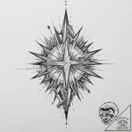Tattoo sketch: a kolovrat emerging from a sto… – tattoo sketch (№1753711797_0, 28.07.2025 14:09) — tattoovalue.net