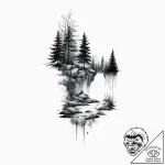 Tattoo sketch a subtle, flowing watercolor la… – tattoo sketch (№1753711996_0, 28.07.2025 14:13) — tattoovalue.net