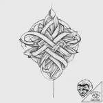 Tattoo design a subtle tribute ribbon integra… – tattoo sketch (№1753712577_0, 28.07.2025 14:22) — tattoovalue.net