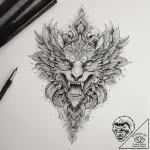 Quetzalcoatl, tattoo sketch design, detailed… – tattoo sketch (№1753713785_0, 28.07.2025 14:43) — tattoovalue.net