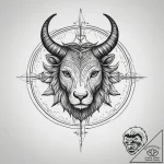 Tattoo design a dual-style tattoo: one half o… – tattoo sketch (№1753714177_0, 28.07.2025 14:49) — tattoovalue.net