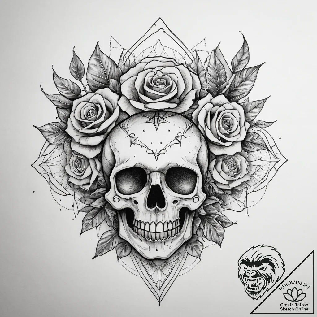 Geode, tattoo drawing outline, sepia tone ske... - tattoo sketch (№1753714760_0, 28.07.2025 14:59) — tattoovalue.net