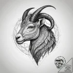 Tattoo design a capricorn goat-fish where sca… – tattoo sketch (№1753714954_0, 28.07.2025 15:02) — tattoovalue.net