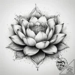 Tattoo sketch a lotus flower pushing through… – tattoo sketch (№1753717721_0, 28.07.2025 15:48) — tattoovalue.net