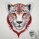 Cheetah, artistic tattoo sketch, neo traditio… – tattoo sketch (№1753740149_0, 28.07.2025 22:02) — tattoovalue.net