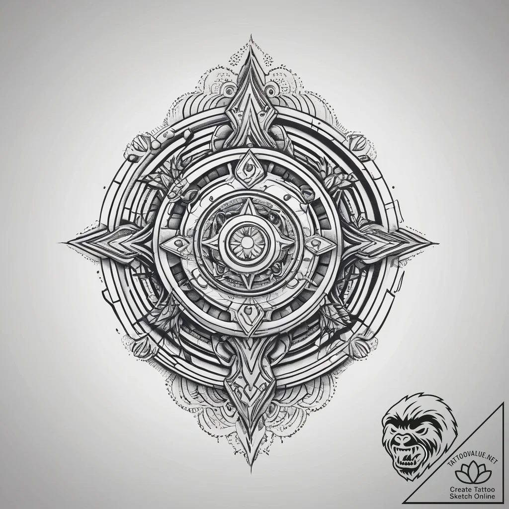 Tattoo design a detailed, strong-looking vaul... - tattoo sketch (№1753741708_0, 28.07.2025 22:28) — tattoovalue.net