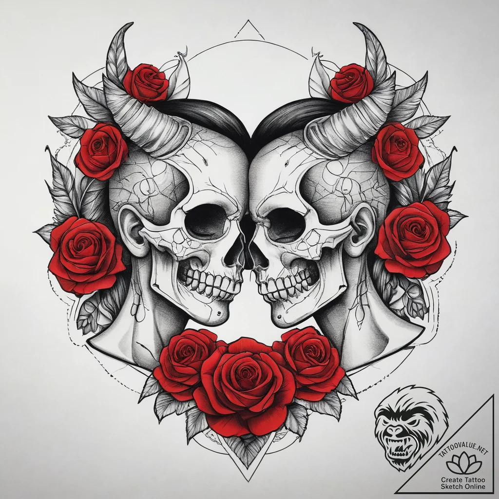 Tattoo sketch gemini twins playfully pulling... - tattoo sketch (№1753742292_0, 28.07.2025 22:38) — tattoovalue.net
