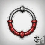 Handcuffs, tattoo flash sheet design, on a cl… – tattoo sketch (№1753743475_0, 28.07.2025 22:57) — tattoovalue.net