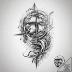 Tattoo design a stylized representation of po… – tattoo sketch (№1753745448_0, 28.07.2025 23:30) — tattoovalue.net