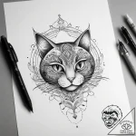 Tattoo design a glowing chat bubble with a me… – tattoo sketch (№1753746235_0, 28.07.2025 23:43) — tattoovalue.net