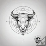 Tattoo sketch a geometric circle with the zod… – tattoo sketch (№1753748972_0, 29.07.2025 00:29) — tattoovalue.net
